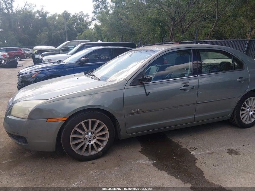 2008 Mercury Milan VIN 3MEHM08Z08R630539 IAAI salvage auction — SIDE, Salvage (Kansas), sold $350 on 2026-08-05 (photo 6)