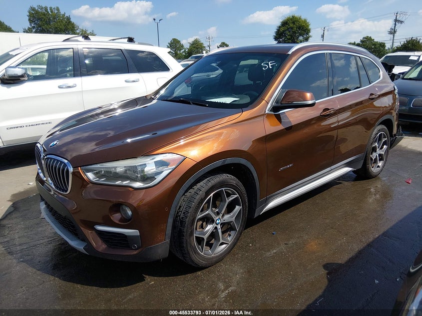 2017 BMW X1 VIN WBXHT3C33H5F72606 IAAI salvage auction — REAR END, Salvage (North Carolina), sold $3,100 on 2026-07-29 (photo 2)