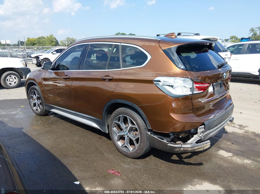 2017 BMW X1 VIN WBXHT3C33H5F72606 IAAI salvage auction — REAR END, Salvage (North Carolina), sold $3,100 on 2026-07-29 (photo 3)