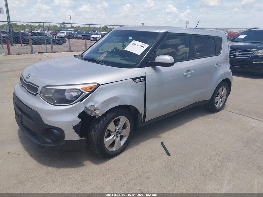 2018 Kia Soul VIN KNDJN2A23J7554658 IAAI salvage auction — LEFT FRONT, Clear (Texas), sold $325 on 2026-07-10 (photo 2)