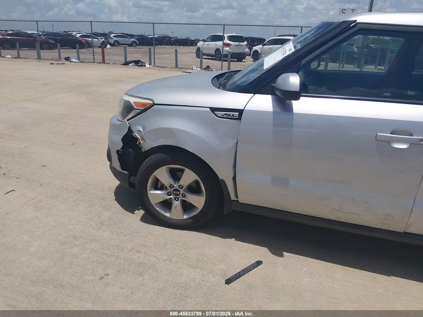 2018 Kia Soul VIN KNDJN2A23J7554658 IAAI salvage auction — LEFT FRONT, Clear (Texas), sold $325 on 2026-07-10 (photo 6)