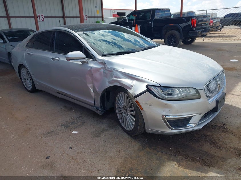 2017 Lincoln Mkz VIN 3LN6L5MU5HR603528 IAAI salvage auction — RIGHT FRONT, Original (Texas), sold $2,800 on 2026-09-03 (photo 1)