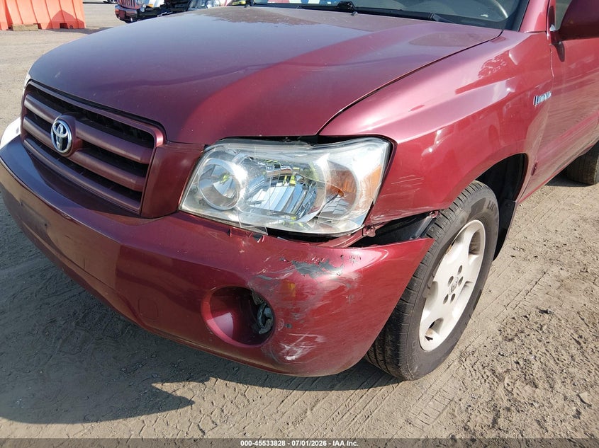 2005 Toyota Highlander VIN JTEEP21A750090822 IAAI salvage auction — NORMAL WEAR, Clear (Virginia), sold $1,175 on 2026-07-08 (photo 6)