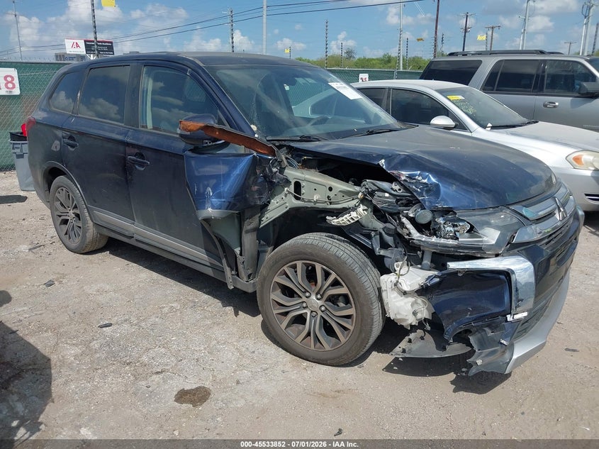 2017 Mitsubishi Outlander VIN JA4AD3A34HZ070072 IAAI salvage auction — RIGHT FRONT, Original (Texas), sold $2,550 on 2026-08-24 (photo 1)