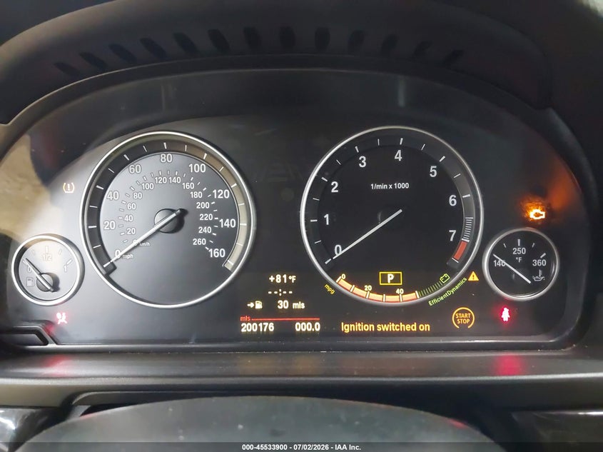 2011 BMW 5 series VIN WBAFU7C52BC874251 IAAI salvage auction — NORMAL WEAR, Clear (Pennsylvania), sold $325 on 2026-07-30 (photo 7)