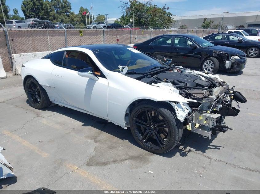 2022 Lexus Lc VIN JTHLP5AY0NA104840 IAAI salvage auction — FRONT END, Salvage (California), sold $41,750 on 2026-07-20 (photo 1)