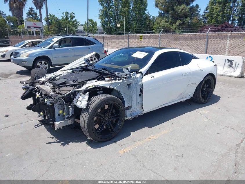 2022 Lexus Lc VIN JTHLP5AY0NA104840 IAAI salvage auction — FRONT END, Salvage (California), sold $41,750 on 2026-07-20 (photo 2)