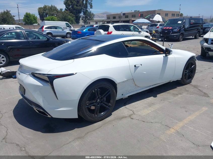 2022 Lexus Lc VIN JTHLP5AY0NA104840 IAAI salvage auction — FRONT END, Salvage (California), sold $41,750 on 2026-07-20 (photo 4)