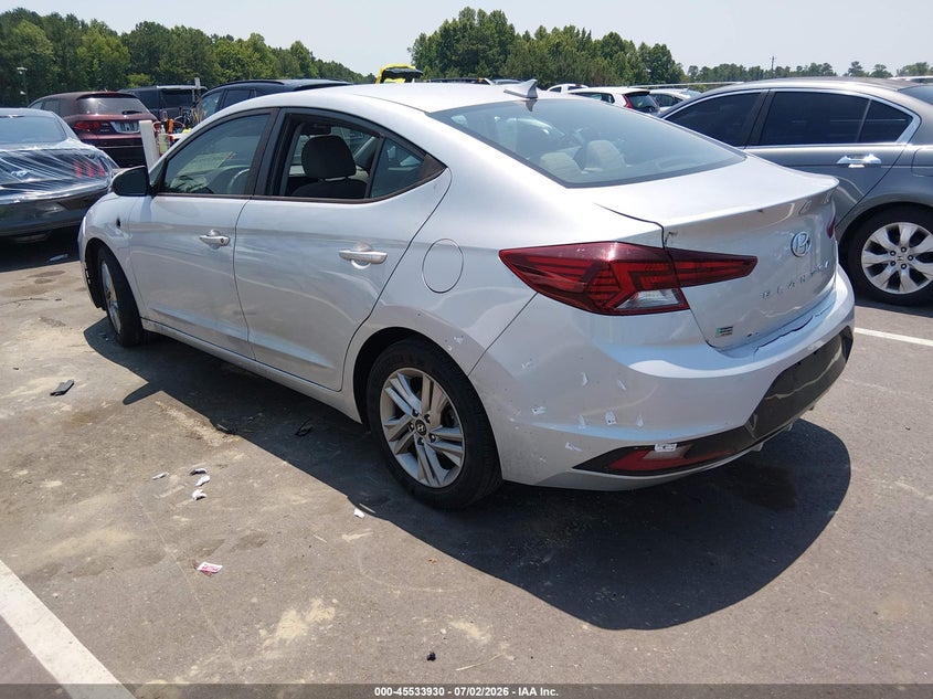 2019 Hyundai Elantra VIN KMHD84LF4KU746606 IAAI salvage auction — THEFT, Salvage (North Carolina), sold $3,400 on 2026-08-02 (photo 3)