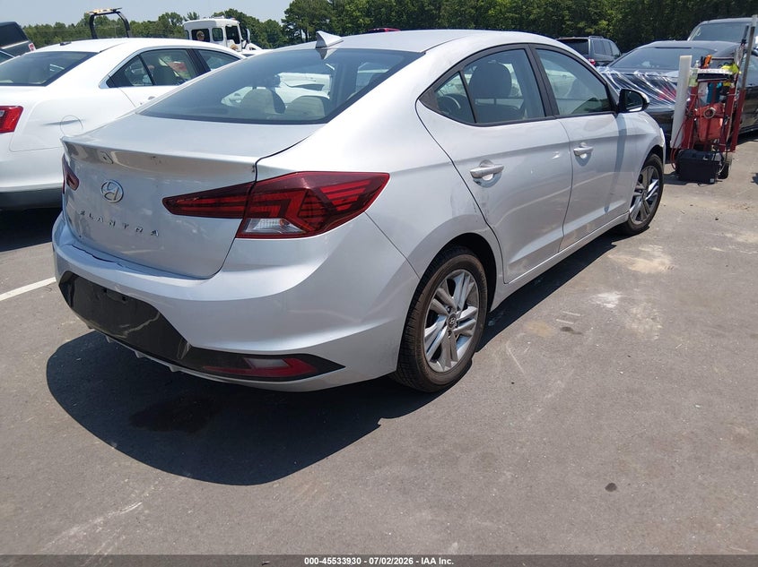 2019 Hyundai Elantra VIN KMHD84LF4KU746606 IAAI salvage auction — THEFT, Salvage (North Carolina), sold $3,400 on 2026-08-02 (photo 4)