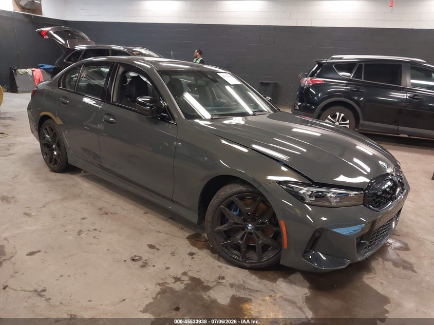 2026 BMW 3er VIN WBA63FT07TFW08323 IAAI salvage auction — FRONT END, Salvage Title, sold $28,600 on 2026-08-18 (photo 1)