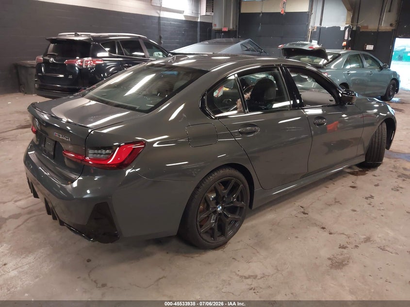2026 BMW 3er VIN WBA63FT07TFW08323 IAAI salvage auction — FRONT END, Salvage Title, sold $28,600 on 2026-08-18 (photo 4)