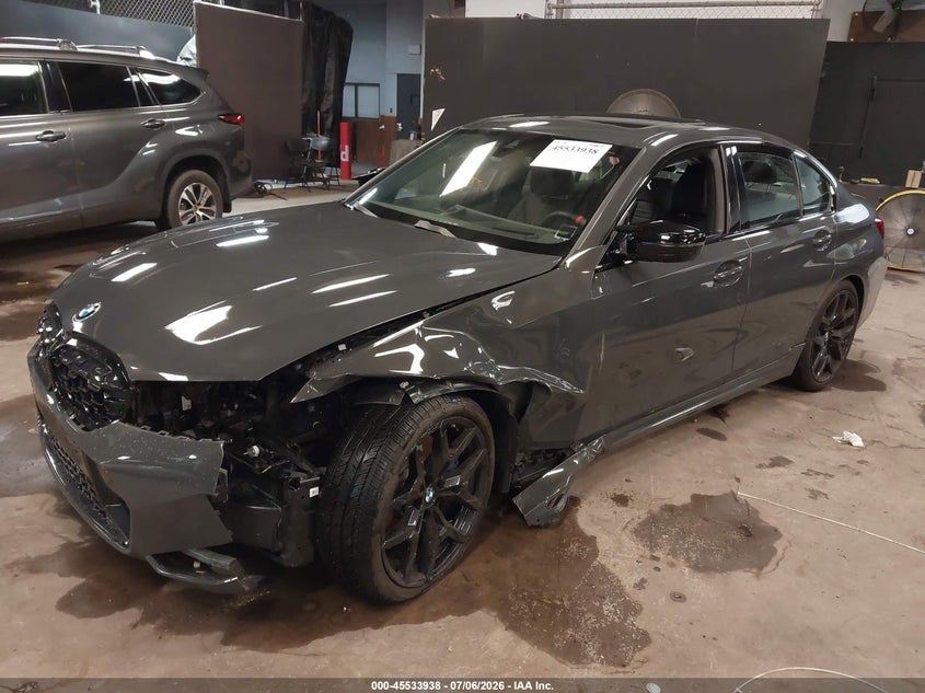 2026 BMW 3er VIN WBA63FT07TFW08323 IAAI salvage auction — FRONT END, Salvage Title, sold $28,600 on 2026-08-18 (photo 6)