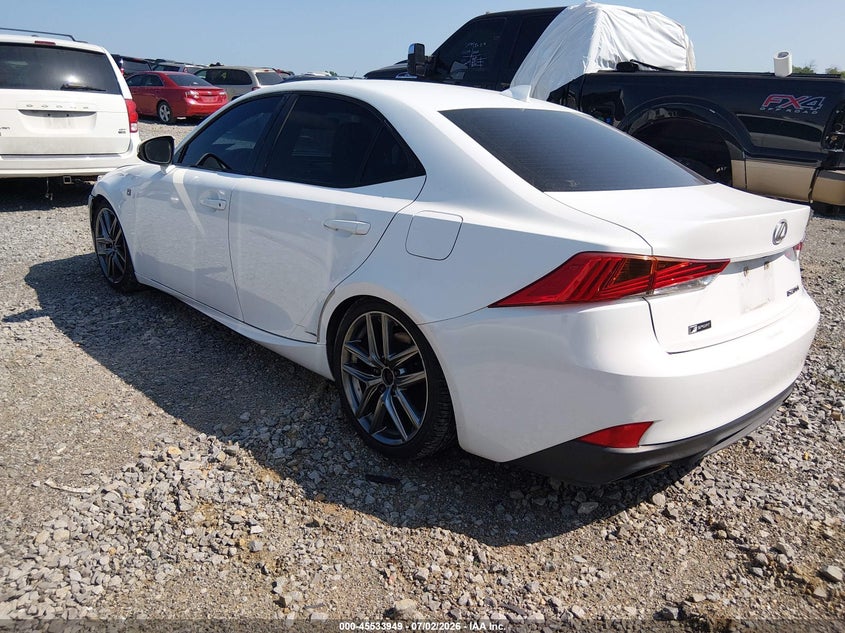 2017 Lexus Is VIN JTHBA1D23H5038942 IAAI salvage auction — FRONT END, Salvage (Tennessee), sold $4,150 on 2026-07-23 (photo 3)