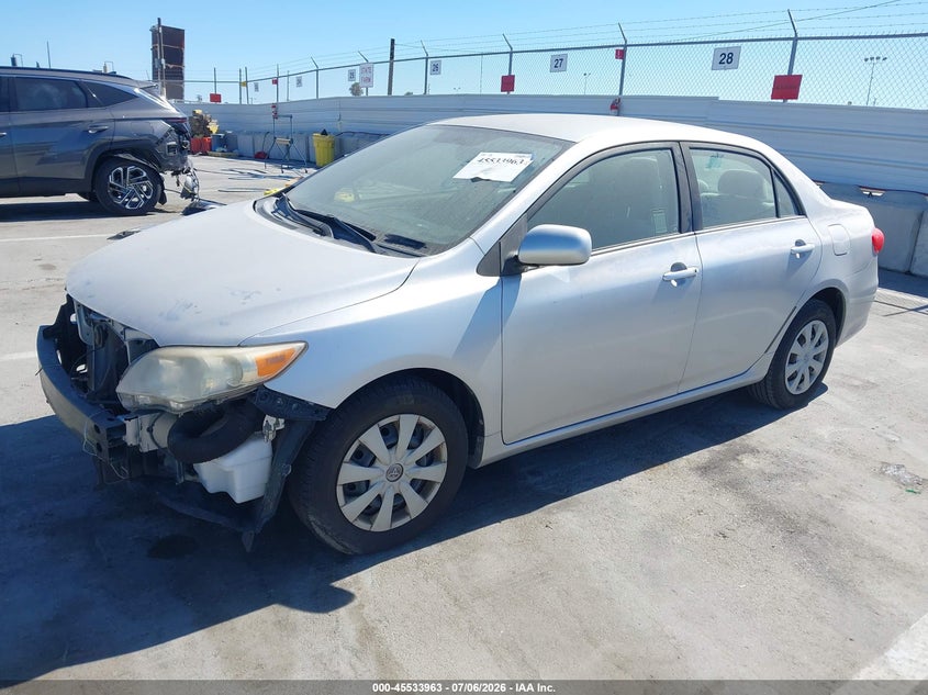 2011 Toyota Corolla VIN JTDBU4EE2BJ101093 IAAI salvage auction — FRONT END, Salvage (California), sold $25 on 2026-07-29 (photo 2)