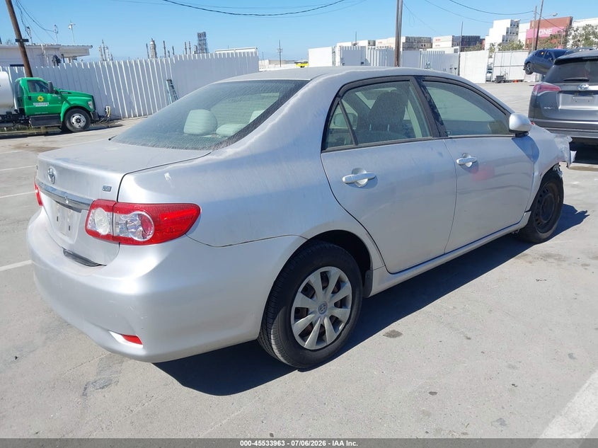 2011 Toyota Corolla VIN JTDBU4EE2BJ101093 IAAI salvage auction — FRONT END, Salvage (California), sold $25 on 2026-07-29 (photo 4)