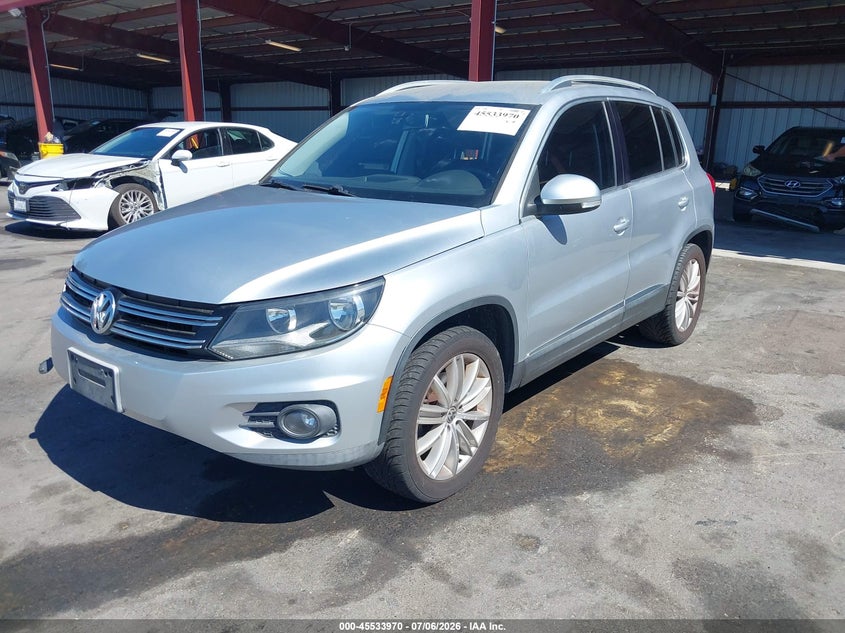 2013 Volkswagen Tiguan VIN WVGBV7AX5DW507330 IAAI salvage auction — NORMAL WEAR, Clear - Dealer Only (California), sold $650 on 2026-07-14 (photo 2)