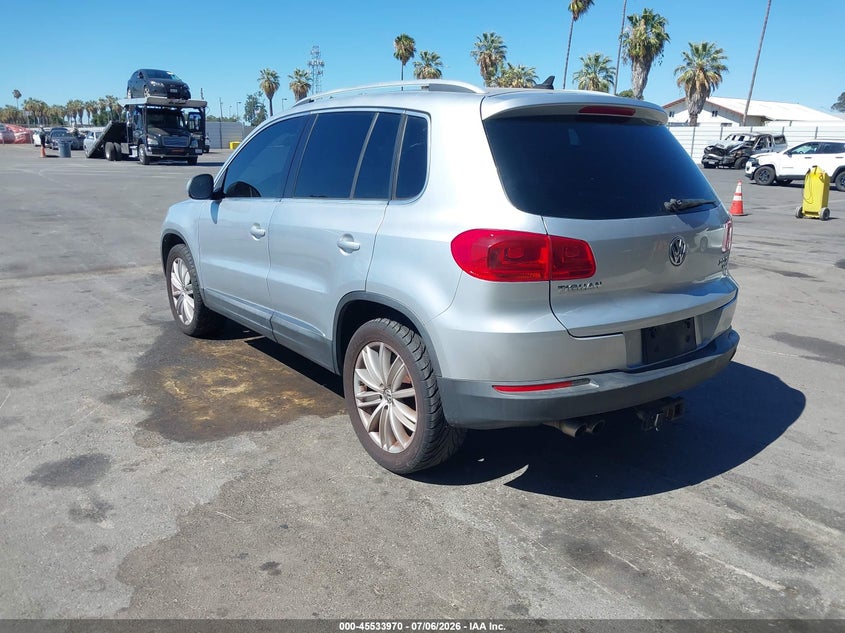 2013 Volkswagen Tiguan VIN WVGBV7AX5DW507330 IAAI salvage auction — NORMAL WEAR, Clear - Dealer Only (California), sold $650 on 2026-07-14 (photo 3)