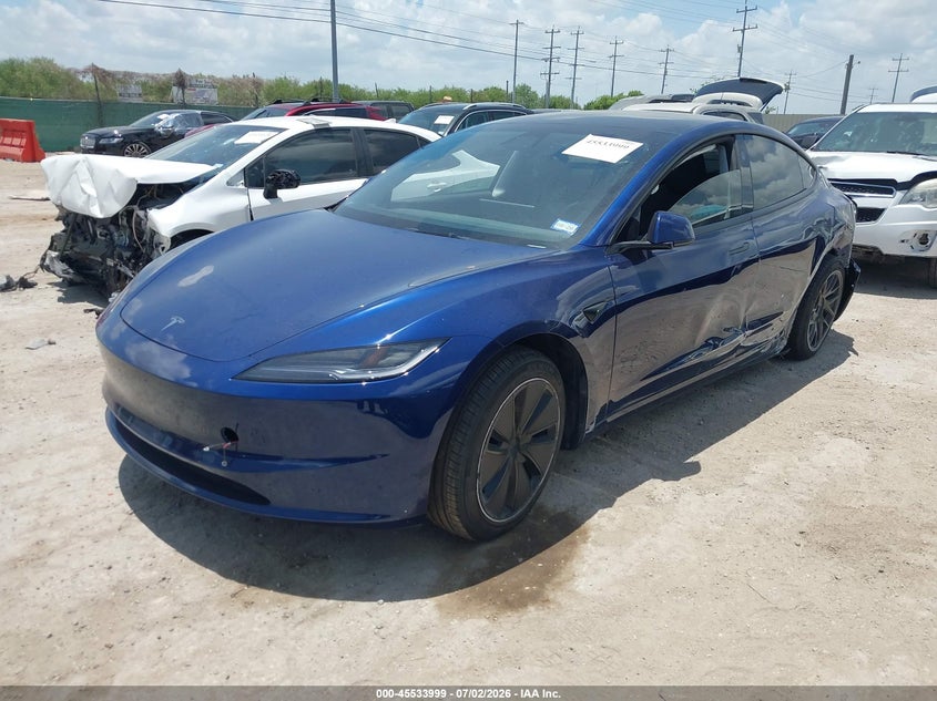 2024 Tesla Model 3 VIN 5YJ3E1EA6RF836352 IAAI salvage auction — SIDE, Original (Texas), sold $12,500 on 2026-07-20 (photo 2)