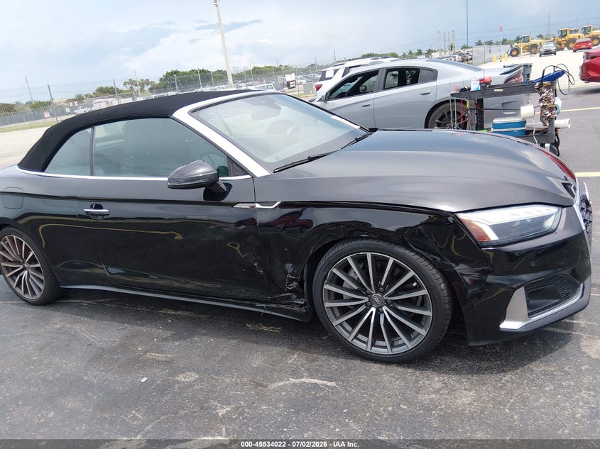 2020 Audi A5 VIN WAUWNGF52LN002327 IAAI salvage auction — SIDE, Rebuildable (Florida), sold $13,150 on 2026-07-16 (photo 6)