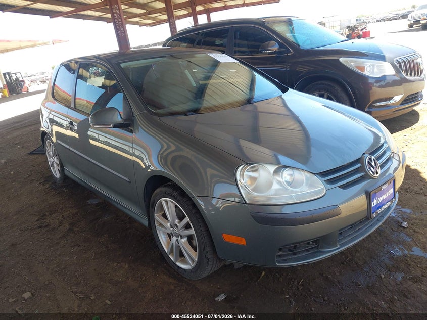 2007 Volkswagen Rabbit VIN WVWAS71K47W175947 IAAI salvage auction — LEFT FRONT, Salvage (Arizona), sold $1,000 on 2026-07-28 (photo 1)