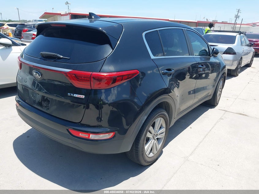2017 Kia Sportage VIN KNDPM3AC5H7050313 IAAI salvage auction — NORMAL WEAR, Original (Texas), sold $2,600 on 2026-07-13 (photo 4)