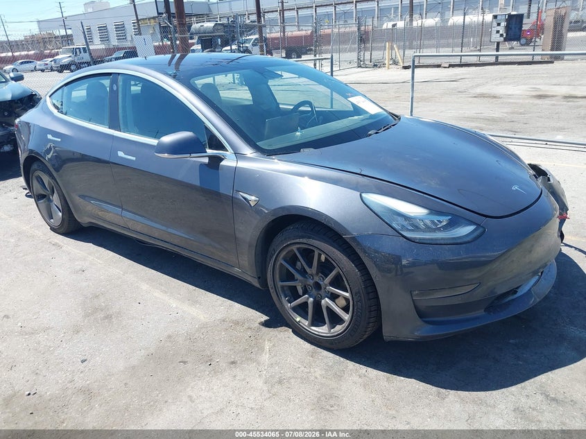 2018 Tesla Model 3 VIN 5YJ3E1EA4JF053924 IAAI salvage auction — LEFT FRONT, Salvage (California), sold $3,600 on 2026-07-30 (photo 1)