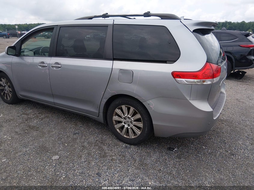2011 Toyota Sienna VIN 5TDYK3DC5BS165495 IAAI salvage auction — RIGHT SIDE, Salvage - Greater Than 75% (Maryland), sold $2,250 on 2026-07-20 (photo 3)