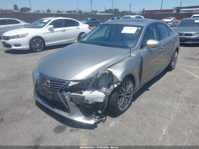 2014 Lexus Is VIN JTHBF1D27E5011398 IAAI salvage auction — FRONT END, Salvage Title, sold $3,150 on 2026-07-20 (photo 2)