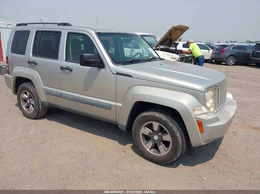 2008 Jeep Liberty VIN 1J8GN28K18W140559 IAAI salvage auction — ENGINE DAMAGE, Clear (Colorado), sold $325 on 2026-07-22 (photo 1)