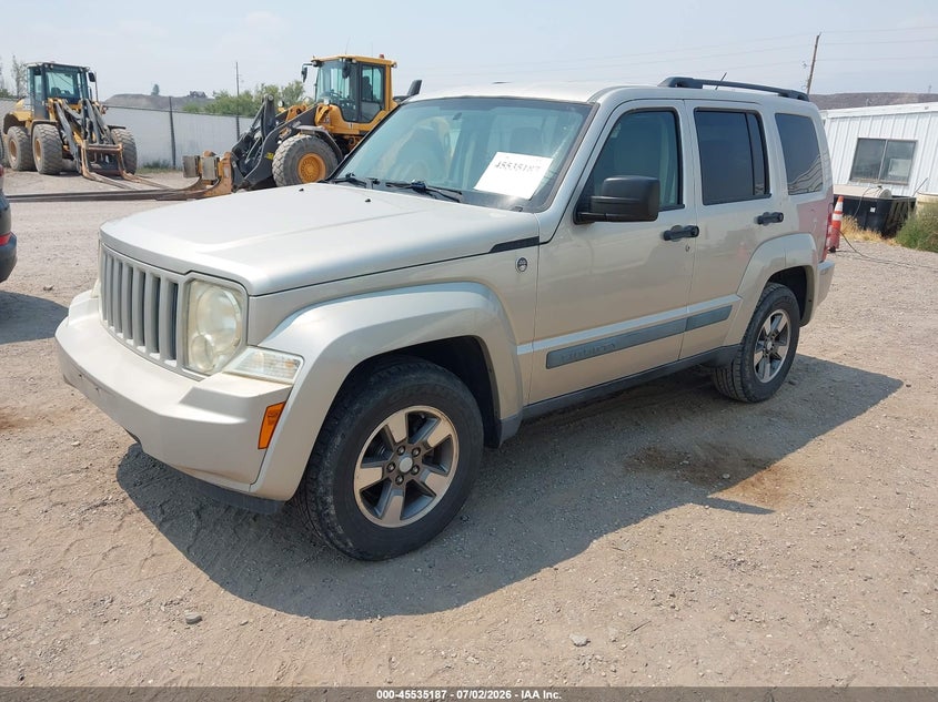 2008 Jeep Liberty VIN 1J8GN28K18W140559 IAAI salvage auction — ENGINE DAMAGE, Clear (Colorado), sold $325 on 2026-07-22 (photo 2)