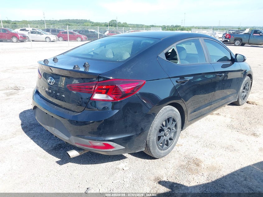 2020 Hyundai Elantra VIN KMHD74LF8LU997956 IAAI salvage auction — NORMAL WEAR, Clear - Public Restricted (Oklahoma), sold $1,600 on 2026-07-14 (photo 4)