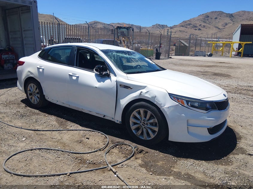 2018 Kia Optima VIN 5XXGT4L36JG258588 IAAI salvage auction — THEFT, Salvage Title, sold $1,000 on 2026-09-10 (photo 1)