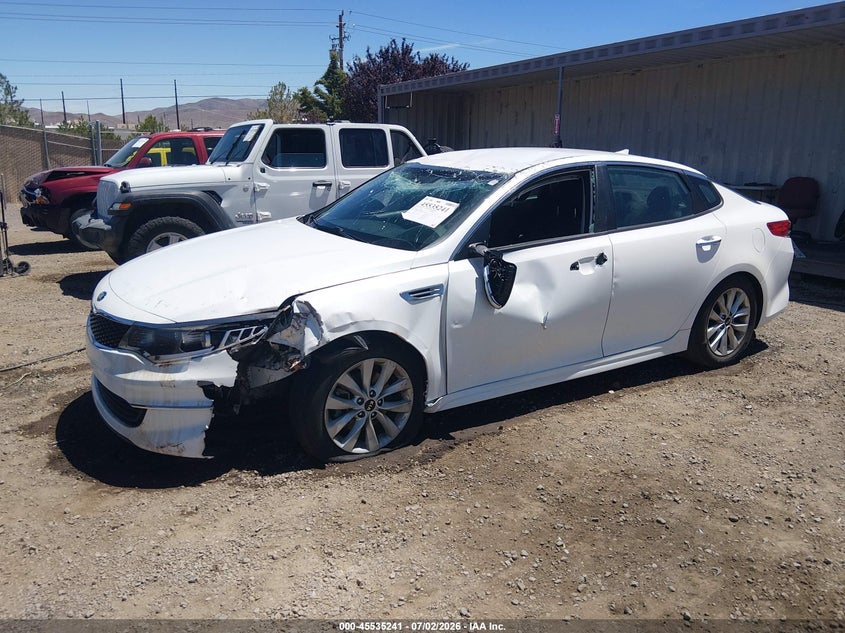 2018 Kia Optima VIN 5XXGT4L36JG258588 IAAI salvage auction — THEFT, Salvage Title, sold $1,000 on 2026-09-10 (photo 2)