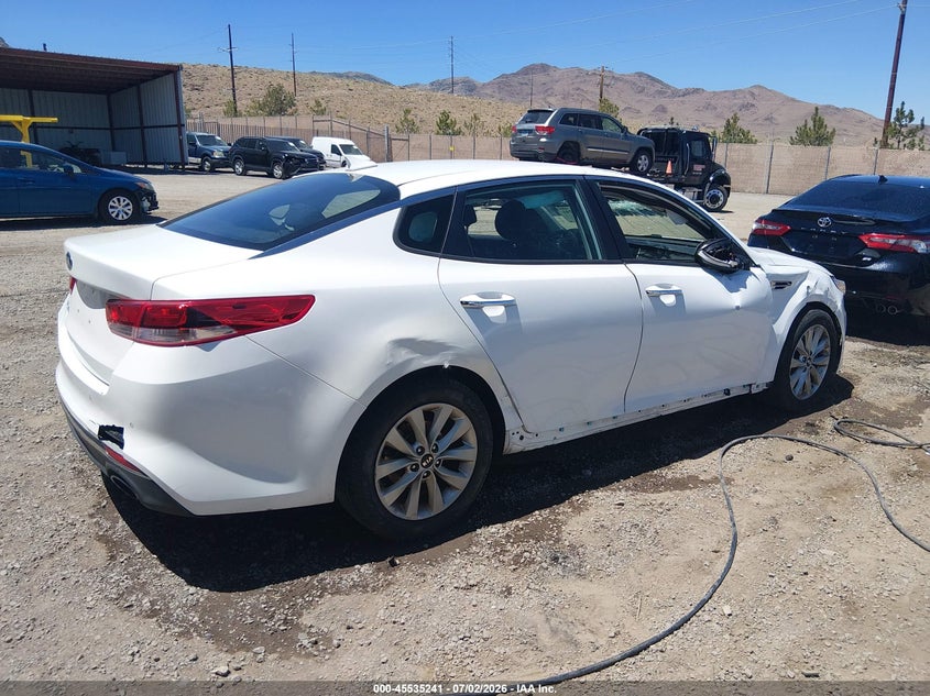 2018 Kia Optima VIN 5XXGT4L36JG258588 IAAI salvage auction — THEFT, Salvage Title, sold $1,000 on 2026-09-10 (photo 4)