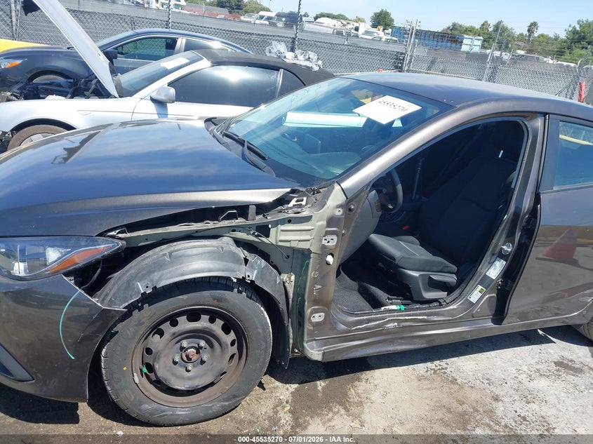 2015 Mazda 3 VIN 3MZBM1K77FM155418 IAAI salvage auction — LEFT SIDE, Salvage (California), sold $3,400 on 2026-07-09 (photo 6)