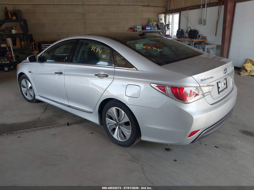 2015 Hyundai Sonata hybrid VIN KMHEC4A4XFA122580 IAAI salvage auction — NORMAL WEAR, Clear (Illinois), sold $700 on 2026-07-20 (photo 3)