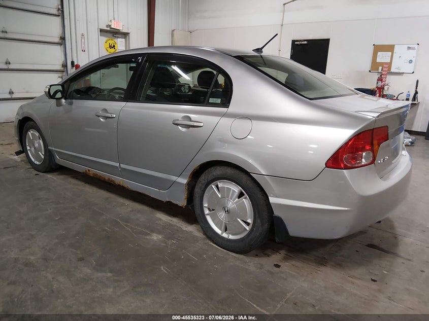 2007 Honda Civic VIN JHMFA36217S023916 IAAI salvage auction — FRONT & REAR, Salvage (Iowa), sold $350 on 2026-07-28 (photo 3)