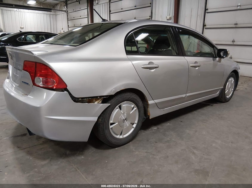2007 Honda Civic VIN JHMFA36217S023916 IAAI salvage auction — FRONT & REAR, Salvage (Iowa), sold $350 on 2026-07-28 (photo 4)