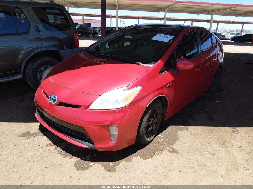 2012 Toyota Prius VIN JTDKN3DU5C1492175 IAAI salvage auction — LEFT SIDE, Salvage Title, sold $1,350 on 2026-07-28 (photo 2)