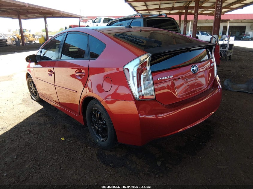 2012 Toyota Prius VIN JTDKN3DU5C1492175 IAAI salvage auction — LEFT SIDE, Salvage Title, sold $1,350 on 2026-07-28 (photo 3)