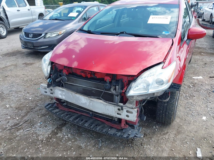 2011 Toyota Prius VIN JTDKN3DU0B0258658 IAAI salvage auction — FRONT END, Clear (Virginia), sold $675 on 2026-07-24 (photo 6)