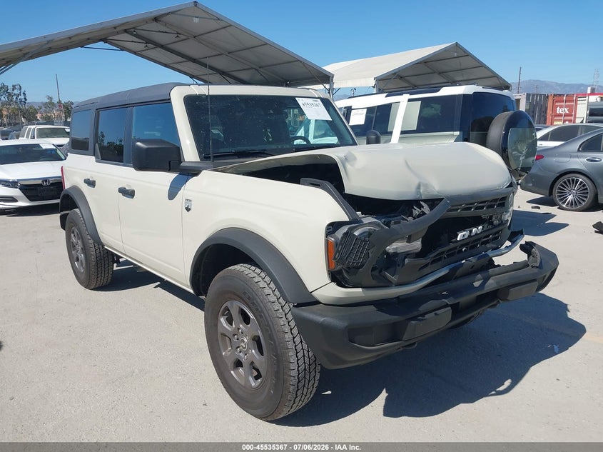 2025 Ford Bronco VIN 1FMDE7BH8SLA81549 IAAI salvage auction — FRONT END, Salvage Title, sold $15,800 on 2026-07-29 (photo 1)