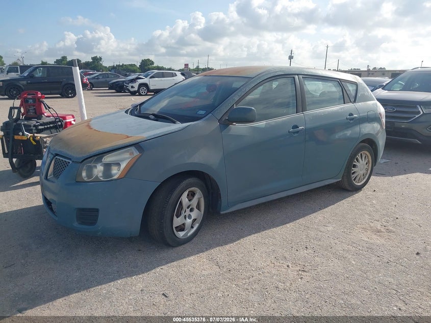 2009 Pontiac Vibe VIN 5Y2SP678X9Z438665 IAAI salvage auction — NORMAL WEAR, Original (Texas), sold $825 on 2026-07-08 (photo 2)