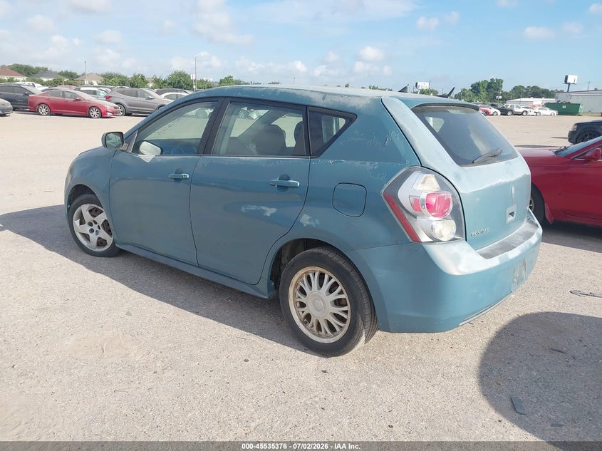 2009 Pontiac Vibe VIN 5Y2SP678X9Z438665 IAAI salvage auction — NORMAL WEAR, Original (Texas), sold $825 on 2026-07-08 (photo 3)