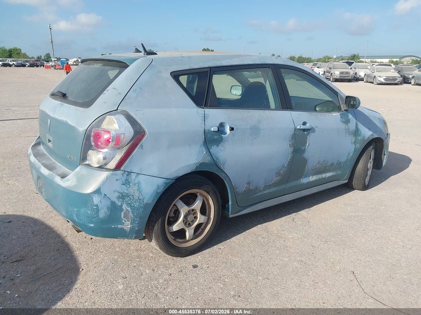 2009 Pontiac Vibe VIN 5Y2SP678X9Z438665 IAAI salvage auction — NORMAL WEAR, Original (Texas), sold $825 on 2026-07-08 (photo 4)