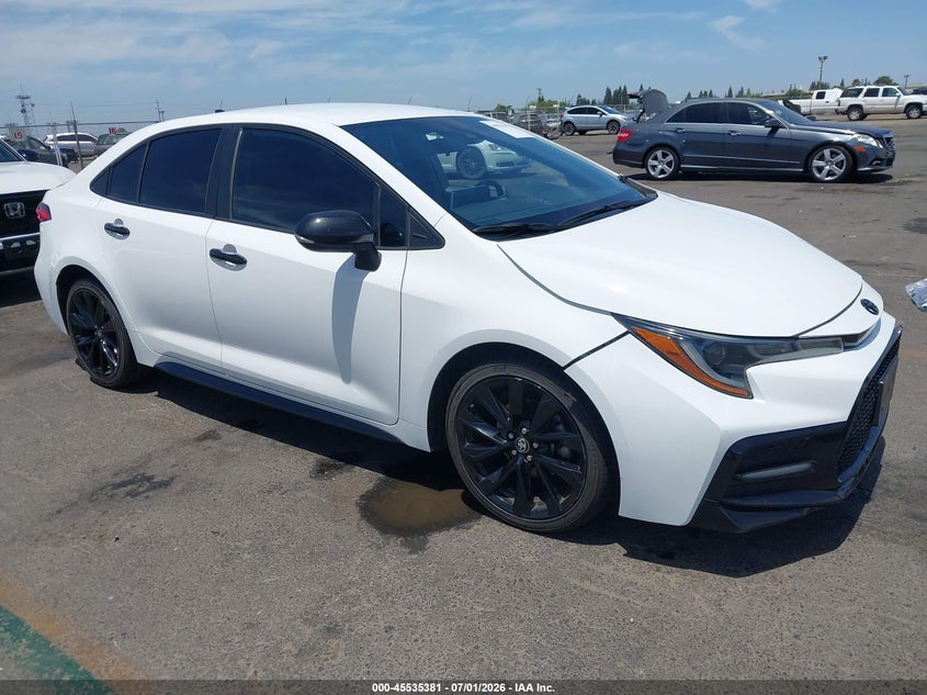 2021 Toyota Corolla VIN 5YFS4MCE5MP090947 IAAI salvage auction — LEFT FRONT, Salvage (California), sold $6,700 on 2026-07-10 (photo 1)