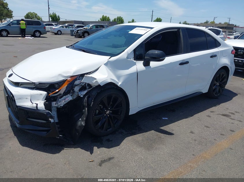 2021 Toyota Corolla VIN 5YFS4MCE5MP090947 IAAI salvage auction — LEFT FRONT, Salvage (California), sold $6,700 on 2026-07-10 (photo 2)