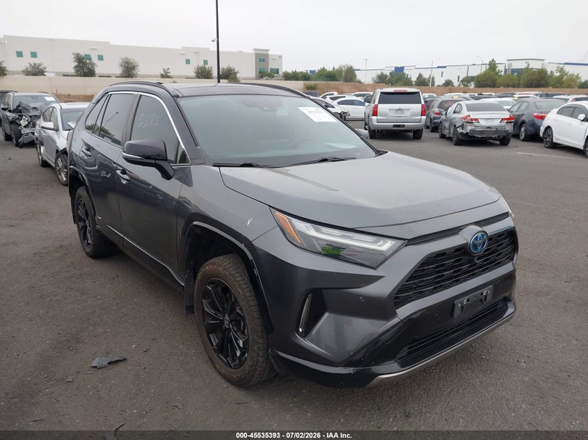 2022 Toyota Rav 4 VIN JTME6RFV0ND521151 IAAI salvage auction — REAR END, Salvage Title, sold $14,600 on 2026-07-26 (photo 1)