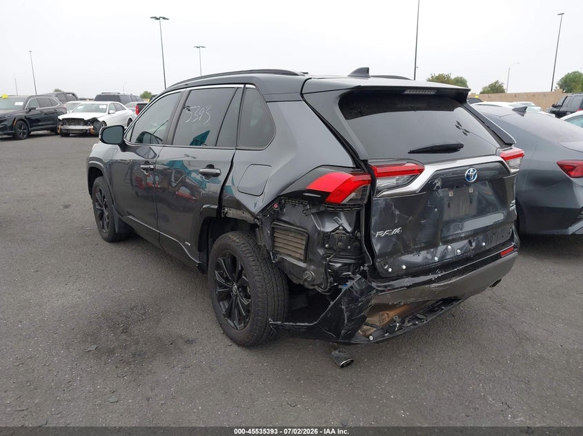 2022 Toyota Rav 4 VIN JTME6RFV0ND521151 IAAI salvage auction — REAR END, Salvage Title, sold $14,600 on 2026-07-26 (photo 3)